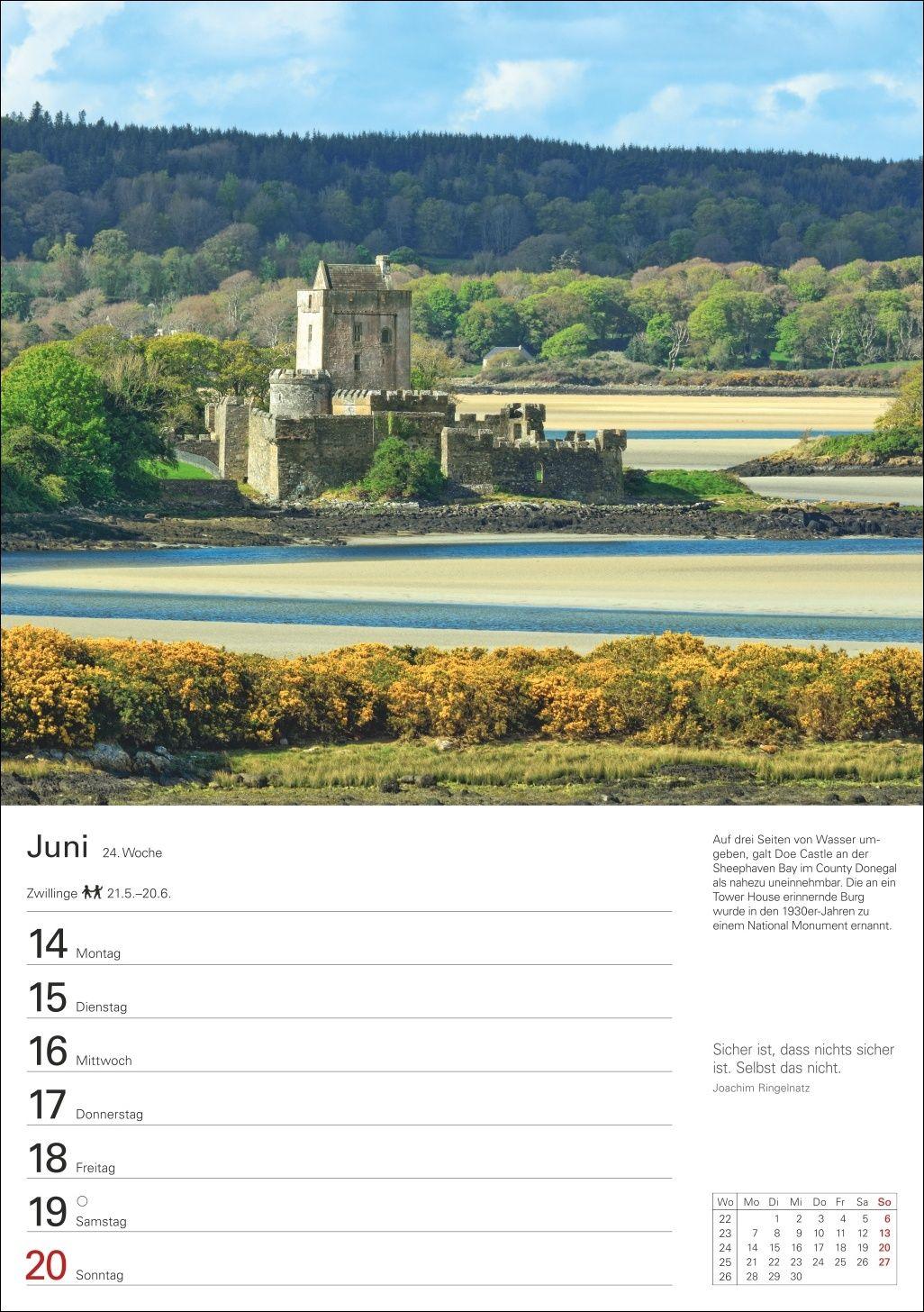 Beispielinhalt (Bild) Irland Wochenplaner 2027 - Eine Reise in 53 Bildern