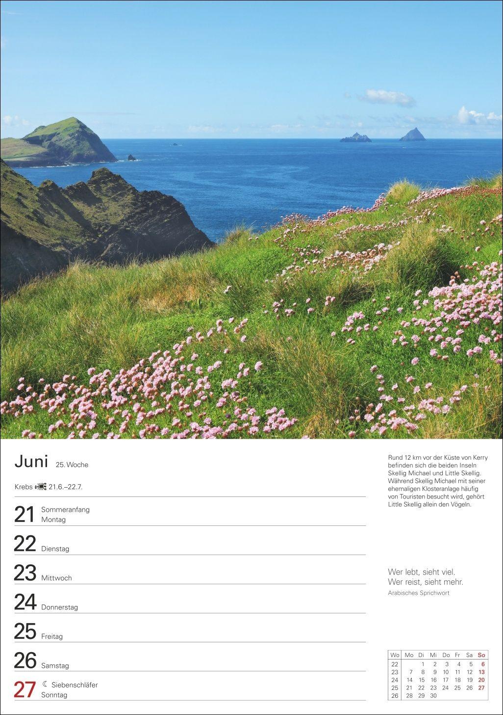 Beispielinhalt (Bild) Irland Wochenplaner 2027 - Eine Reise in 53 Bildern