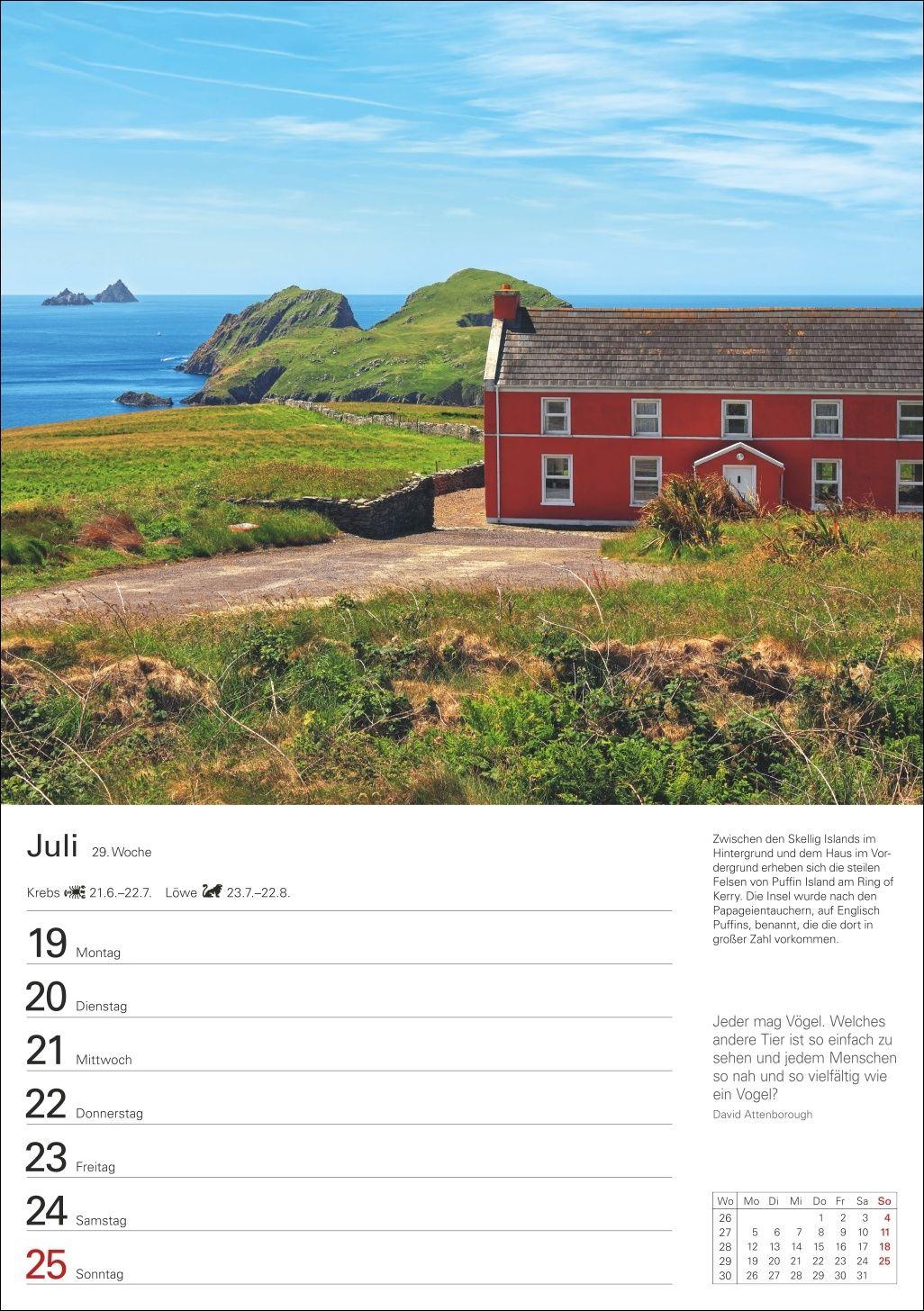 Beispielinhalt (Bild) Irland Wochenplaner 2027 - Eine Reise in 53 Bildern