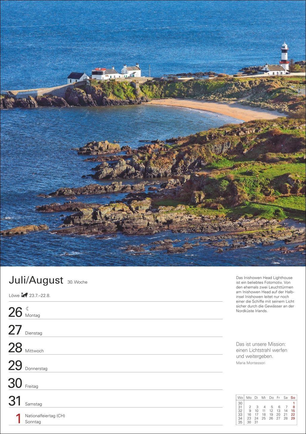 Beispielinhalt (Bild) Irland Wochenplaner 2027 - Eine Reise in 53 Bildern