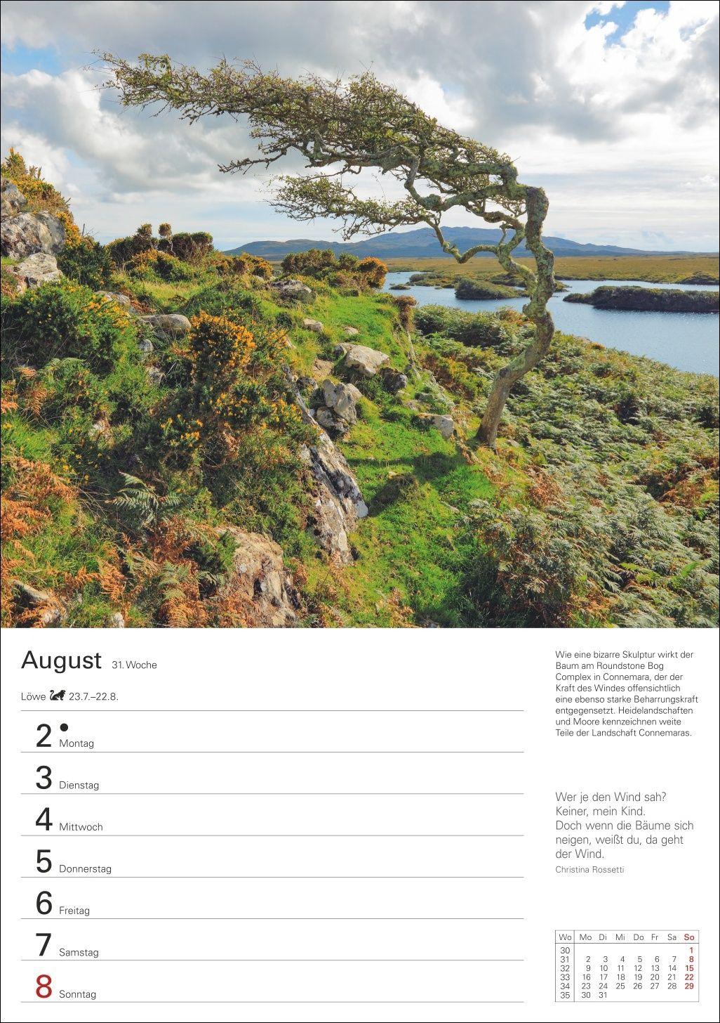 Beispielinhalt (Bild) Irland Wochenplaner 2027 - Eine Reise in 53 Bildern