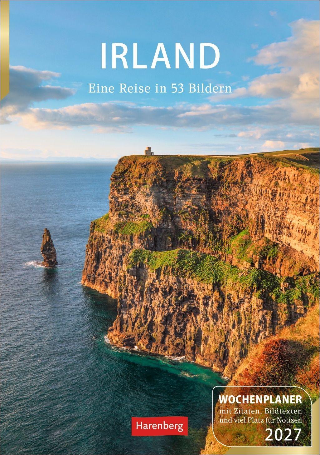Vorderes Coverbild Irland Wochenplaner 2027 - Eine Reise in 53 Bildern