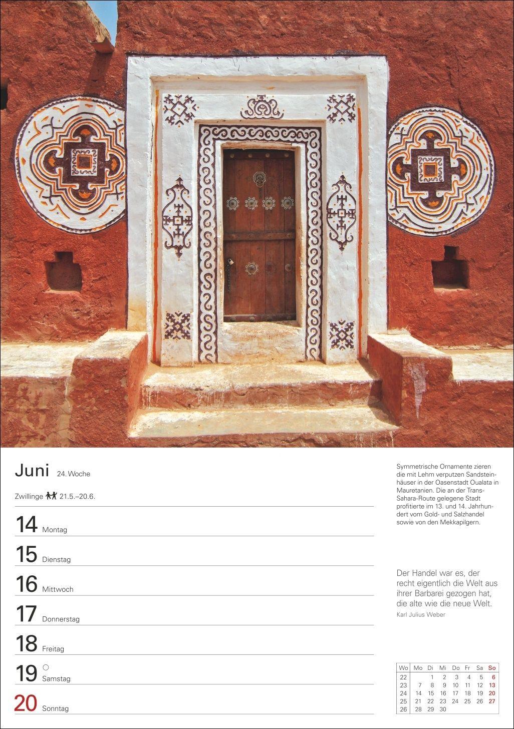 Beispielinhalt (Bild) Traumziele Wochenplaner 2027 - Eine Reise in 53 Bildern