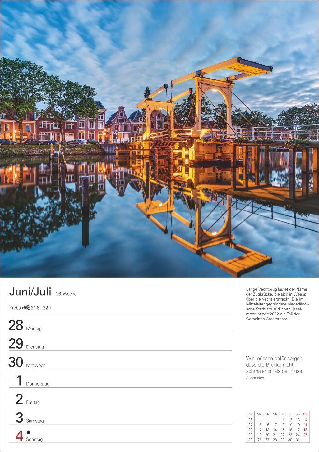 Beispielinhalt (Bild) Traumziele Wochenplaner 2027 - Eine Reise in 53 Bildern