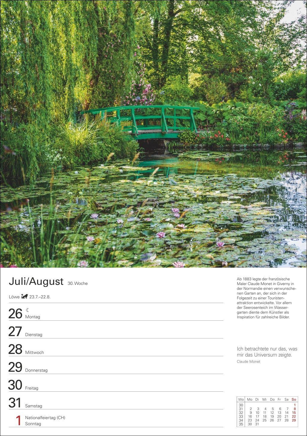 Beispielinhalt (Bild) Traumziele Wochenplaner 2027 - Eine Reise in 53 Bildern