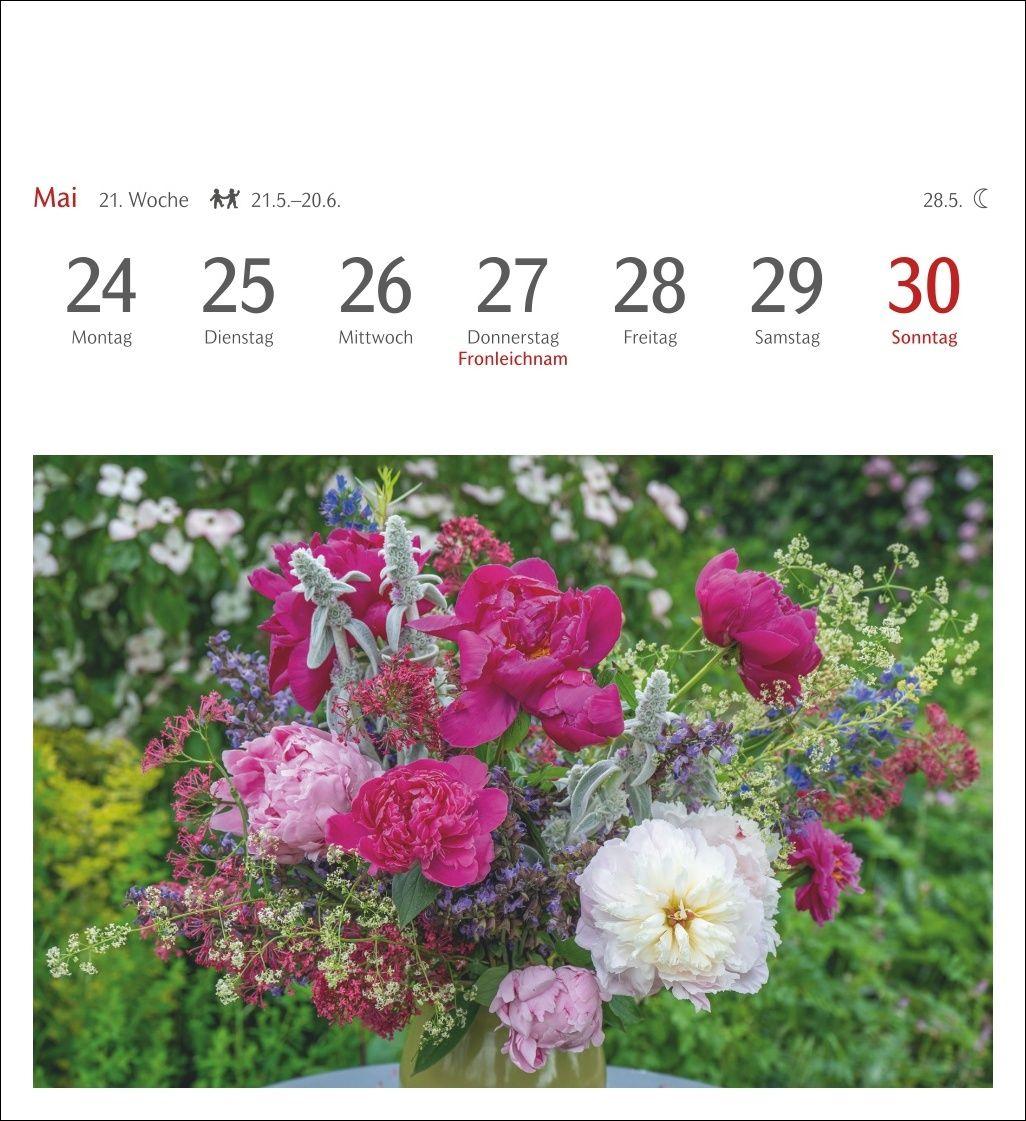 Beispielinhalt (Bild) Blumenpracht Postkartenkalender 2027 - Wochenkalender mit 53 Postkarten
