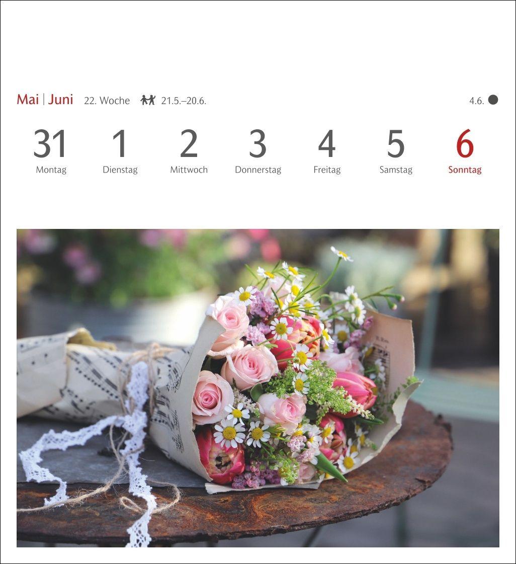 Beispielinhalt (Bild) Blumenpracht Postkartenkalender 2027 - Wochenkalender mit 53 Postkarten