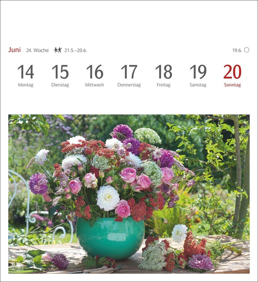 Beispielinhalt (Bild) Blumenpracht Postkartenkalender 2027 - Wochenkalender mit 53 Postkarten