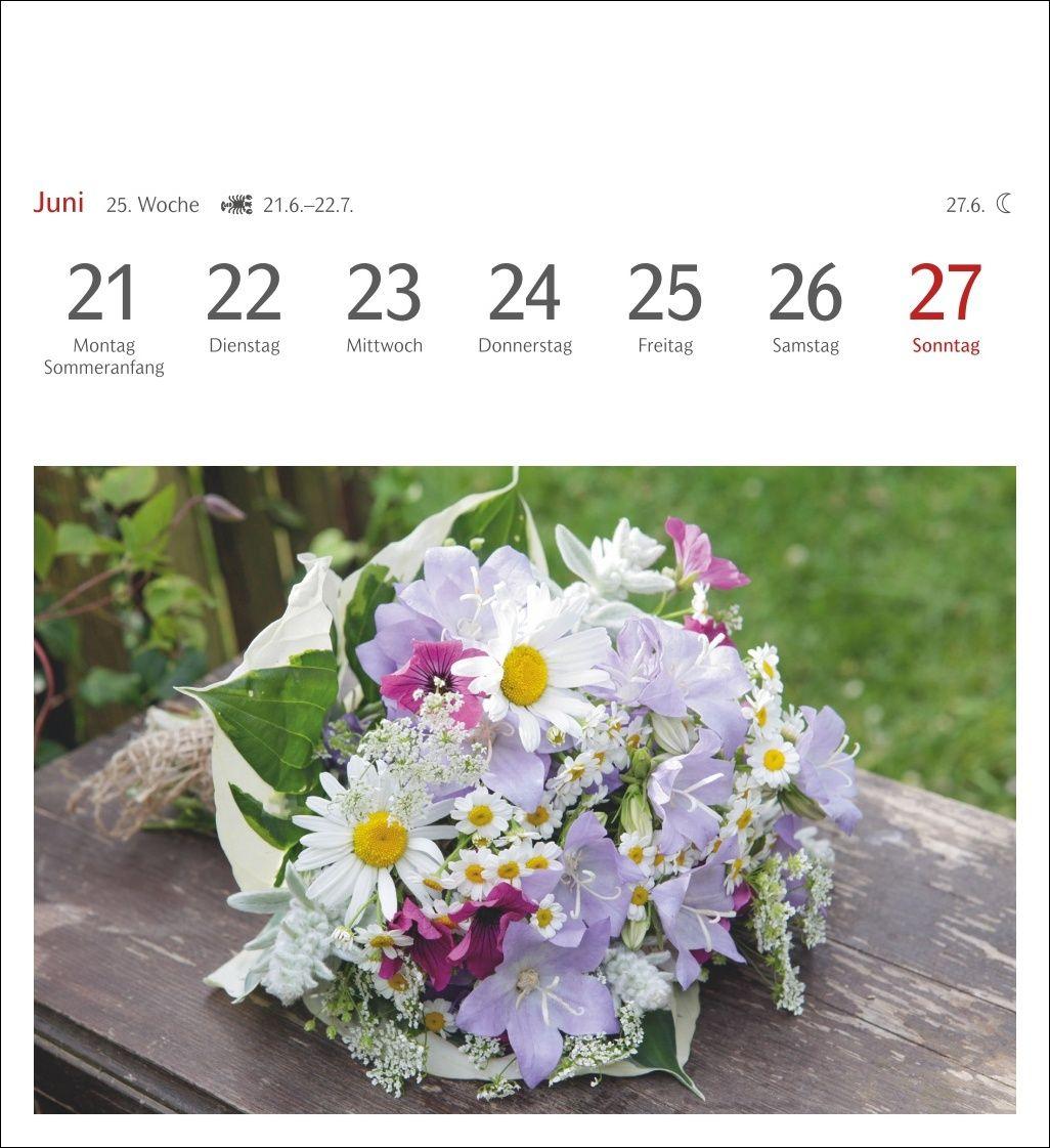 Beispielinhalt (Bild) Blumenpracht Postkartenkalender 2027 - Wochenkalender mit 53 Postkarten