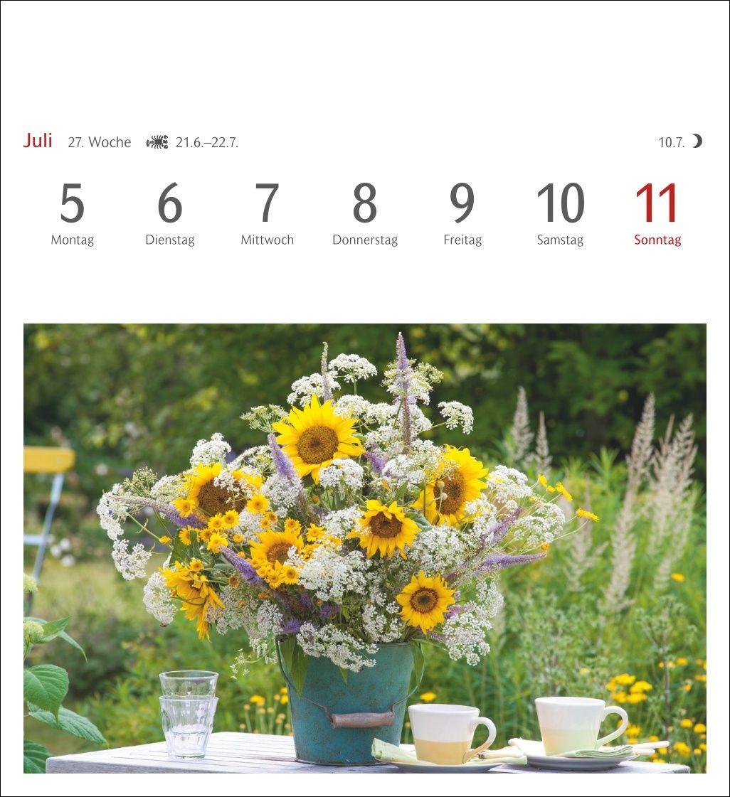 Beispielinhalt (Bild) Blumenpracht Postkartenkalender 2027 - Wochenkalender mit 53 Postkarten