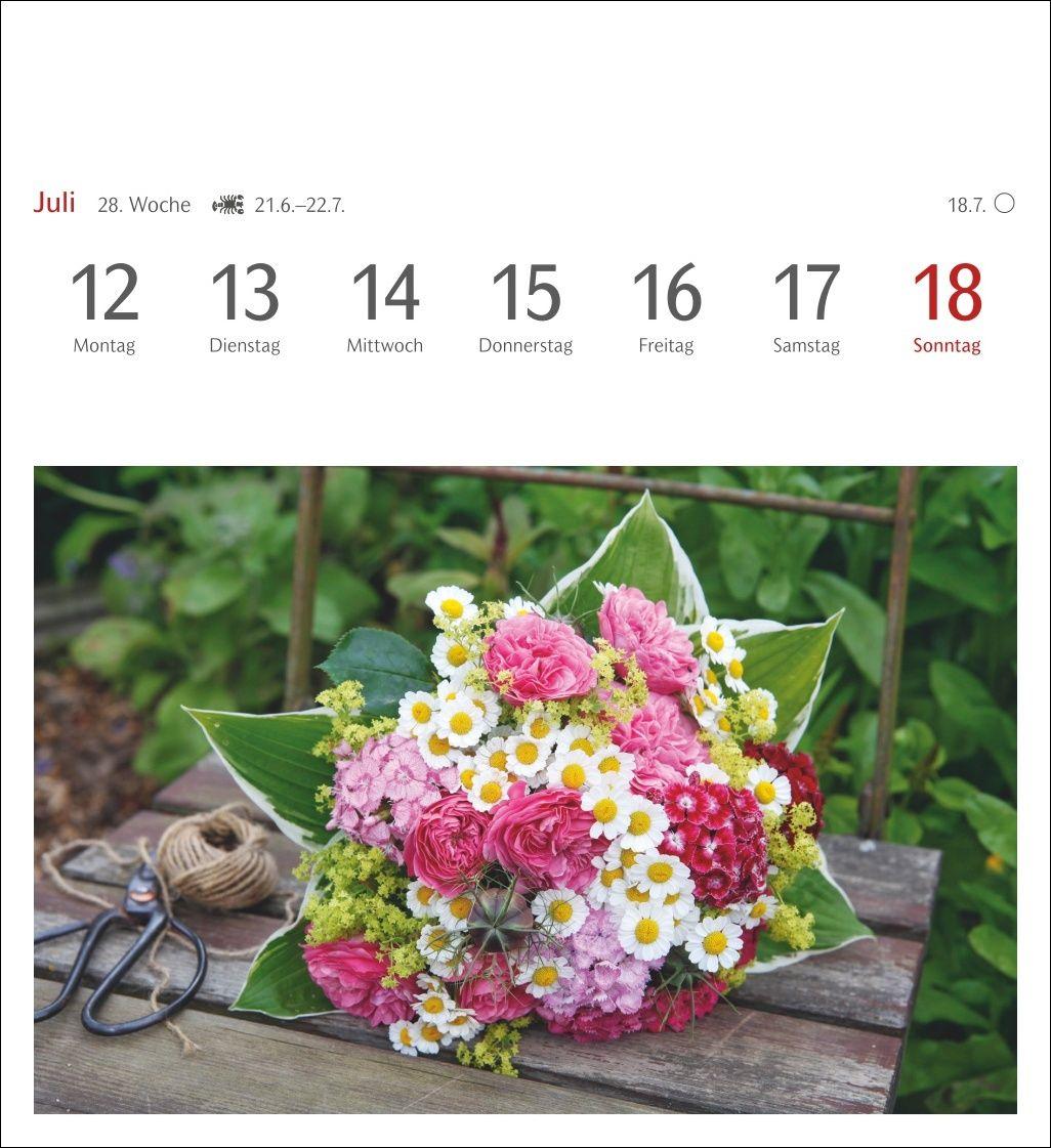 Beispielinhalt (Bild) Blumenpracht Postkartenkalender 2027 - Wochenkalender mit 53 Postkarten