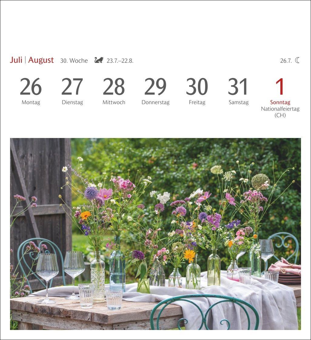 Beispielinhalt (Bild) Blumenpracht Postkartenkalender 2027 - Wochenkalender mit 53 Postkarten