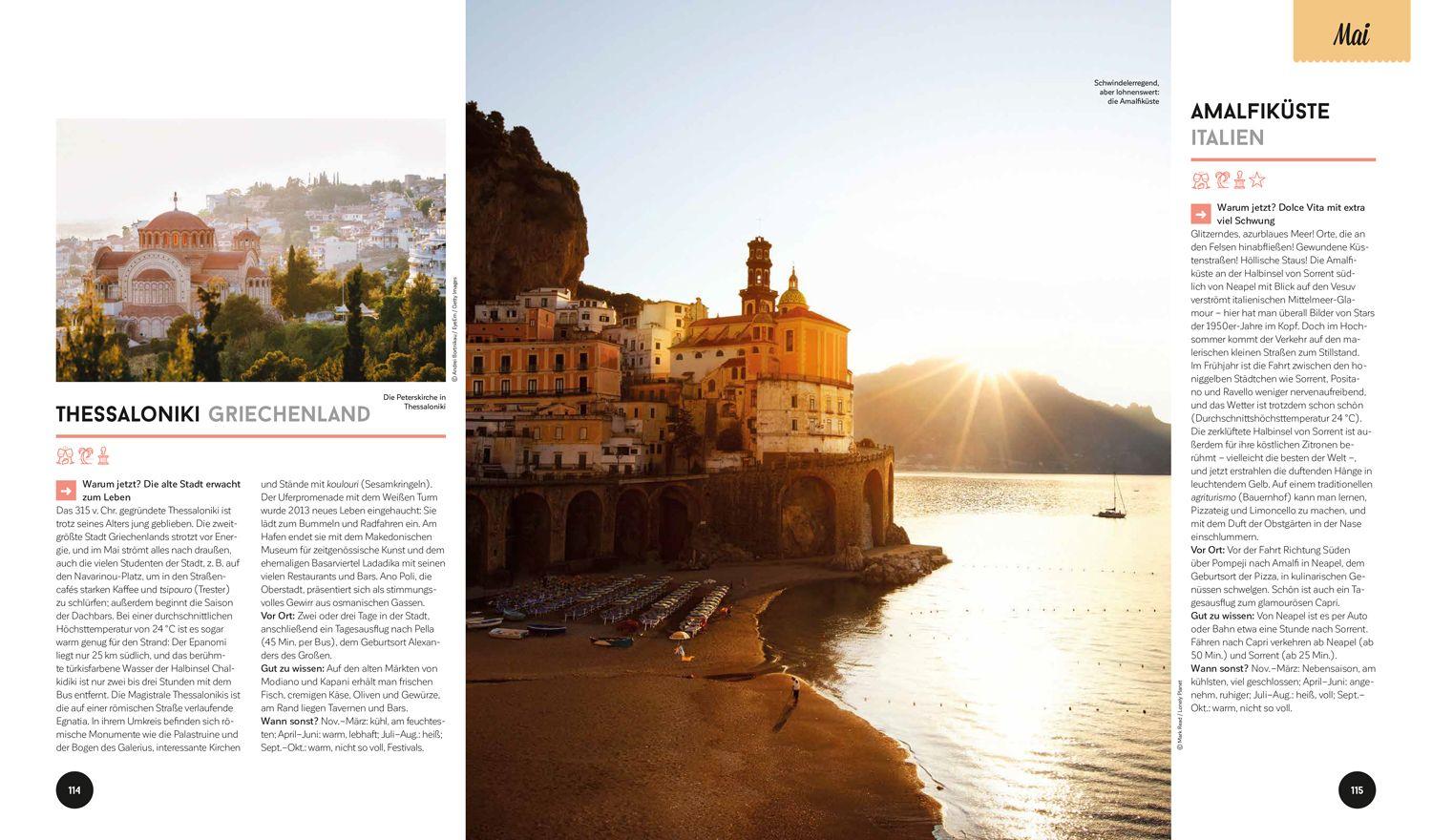 Beispielinhalt (Bild) LONELY PLANET Bildband Wann am besten wohin Europa