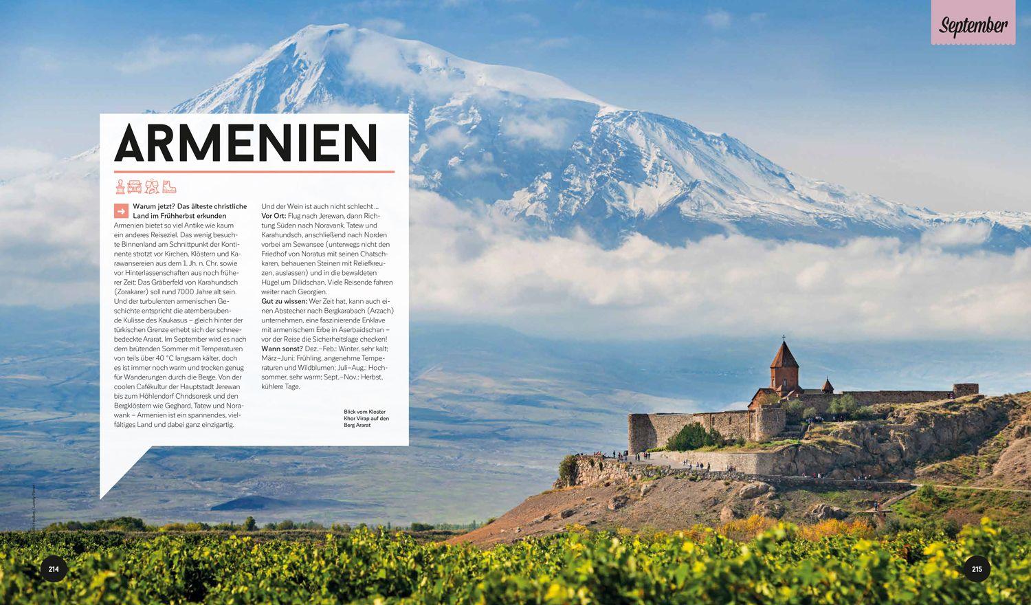 Beispielinhalt (Bild) LONELY PLANET Bildband Wann am besten wohin Europa