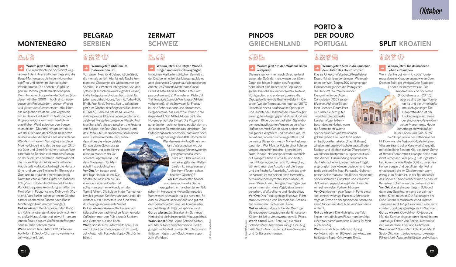 Beispielinhalt (Bild) LONELY PLANET Bildband Wann am besten wohin Europa