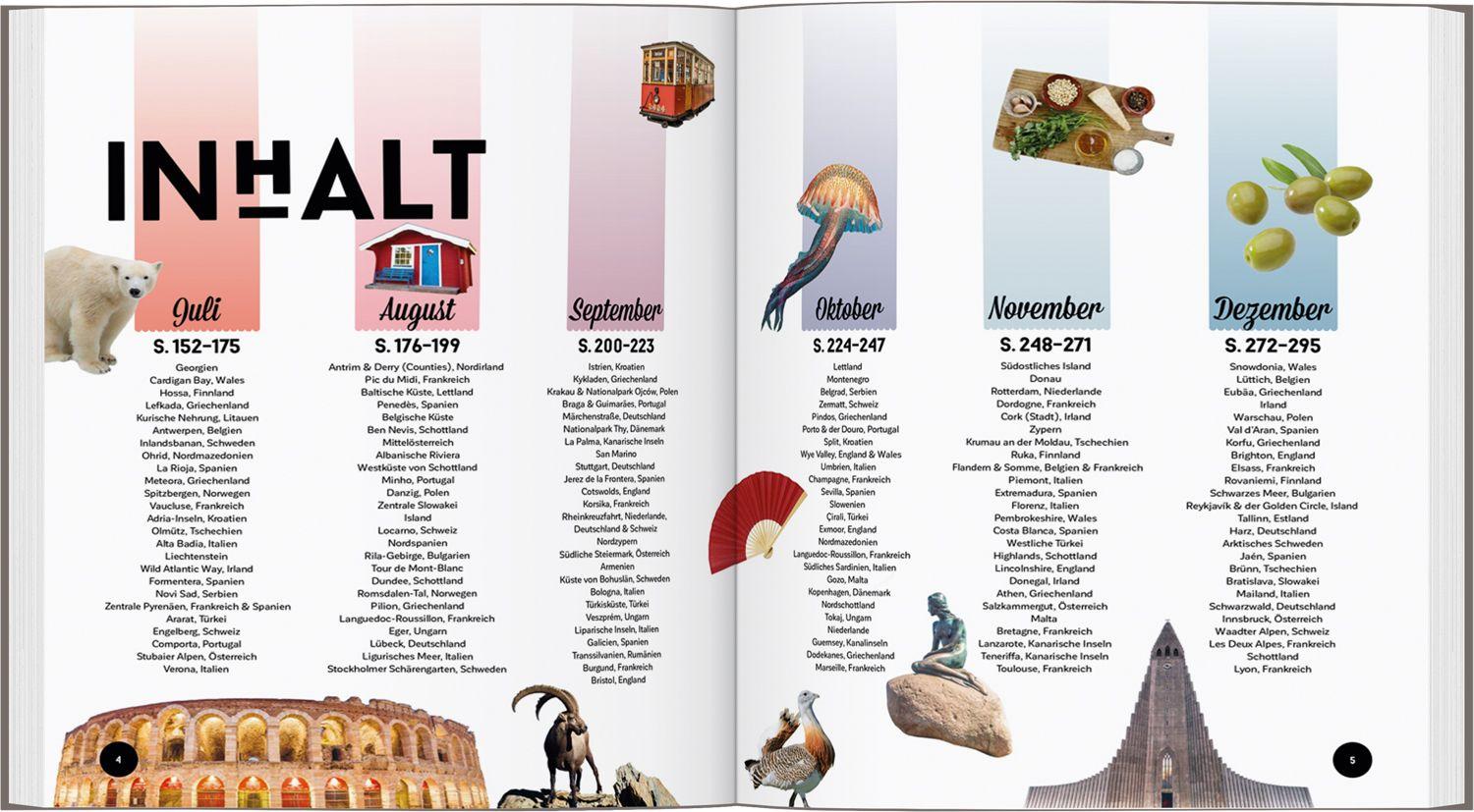 Beispielinhalt (Bild) LONELY PLANET Bildband Wann am besten wohin Europa