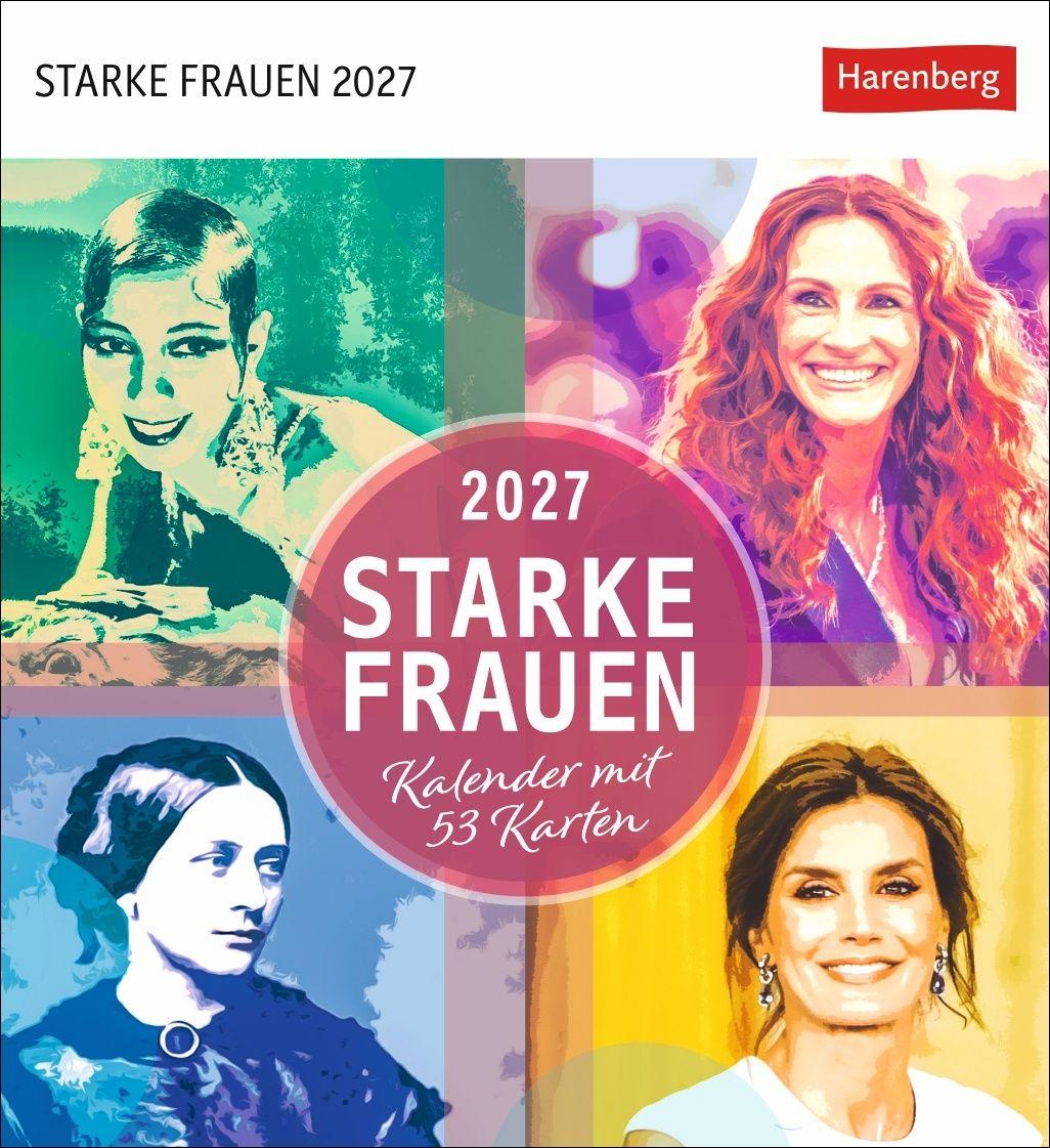 Vorderes Coverbild Starke Frauen Postkartenkalender 2027 - Kalender mit 53 Karten