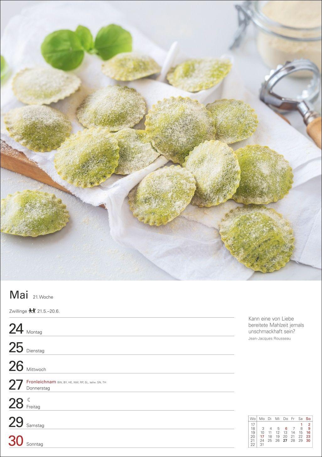 Beispielinhalt (Bild) Küchenkalender Wochenplaner 2027 - 53 inspirierende Fotografien