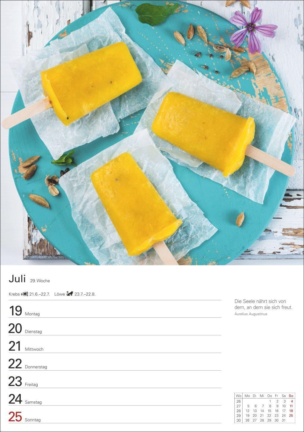 Beispielinhalt (Bild) Küchenkalender Wochenplaner 2027 - 53 inspirierende Fotografien