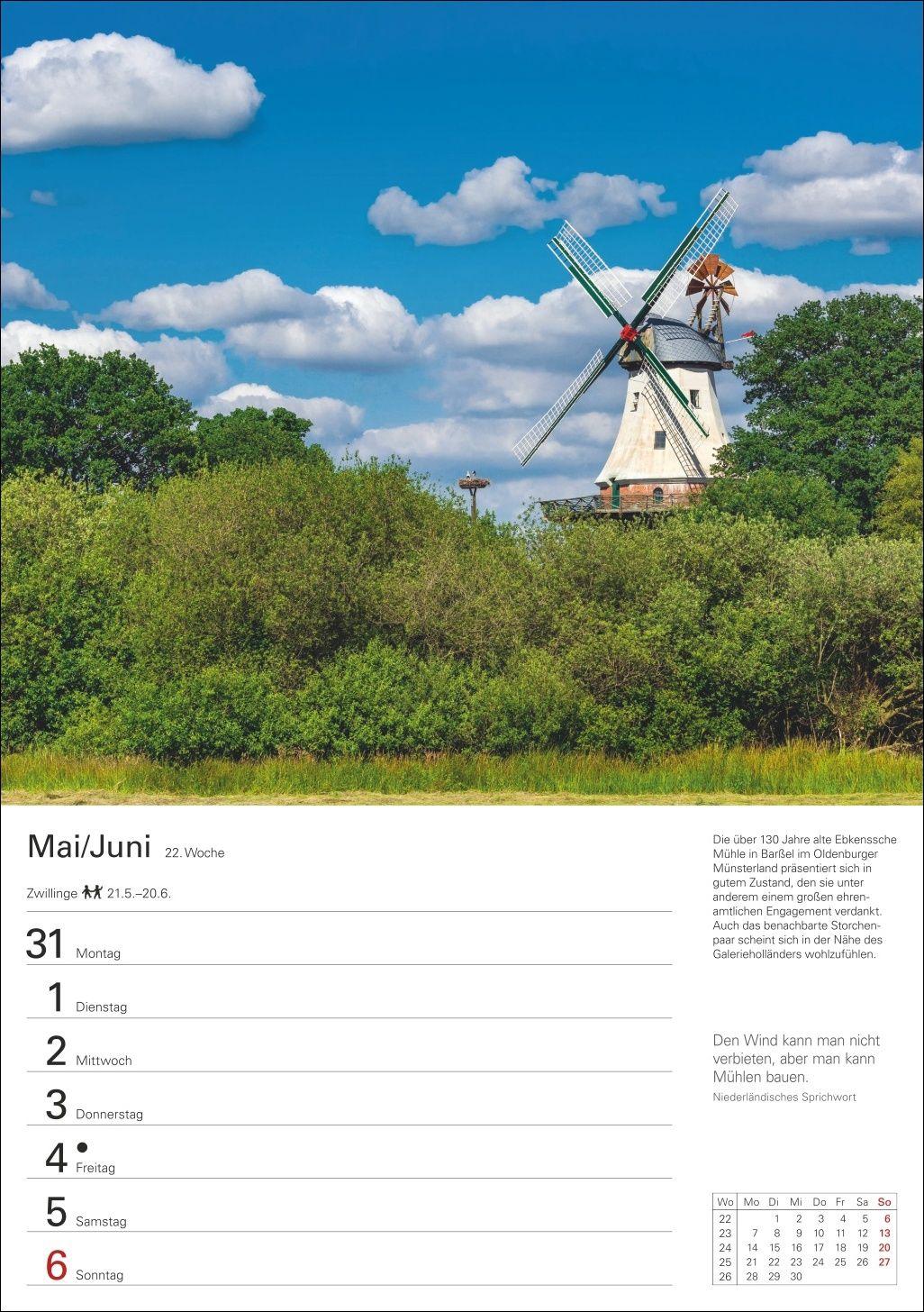 Beispielinhalt (Bild) Deutschland Wochenplaner 2027 - Eine Reise in 53 Bildern