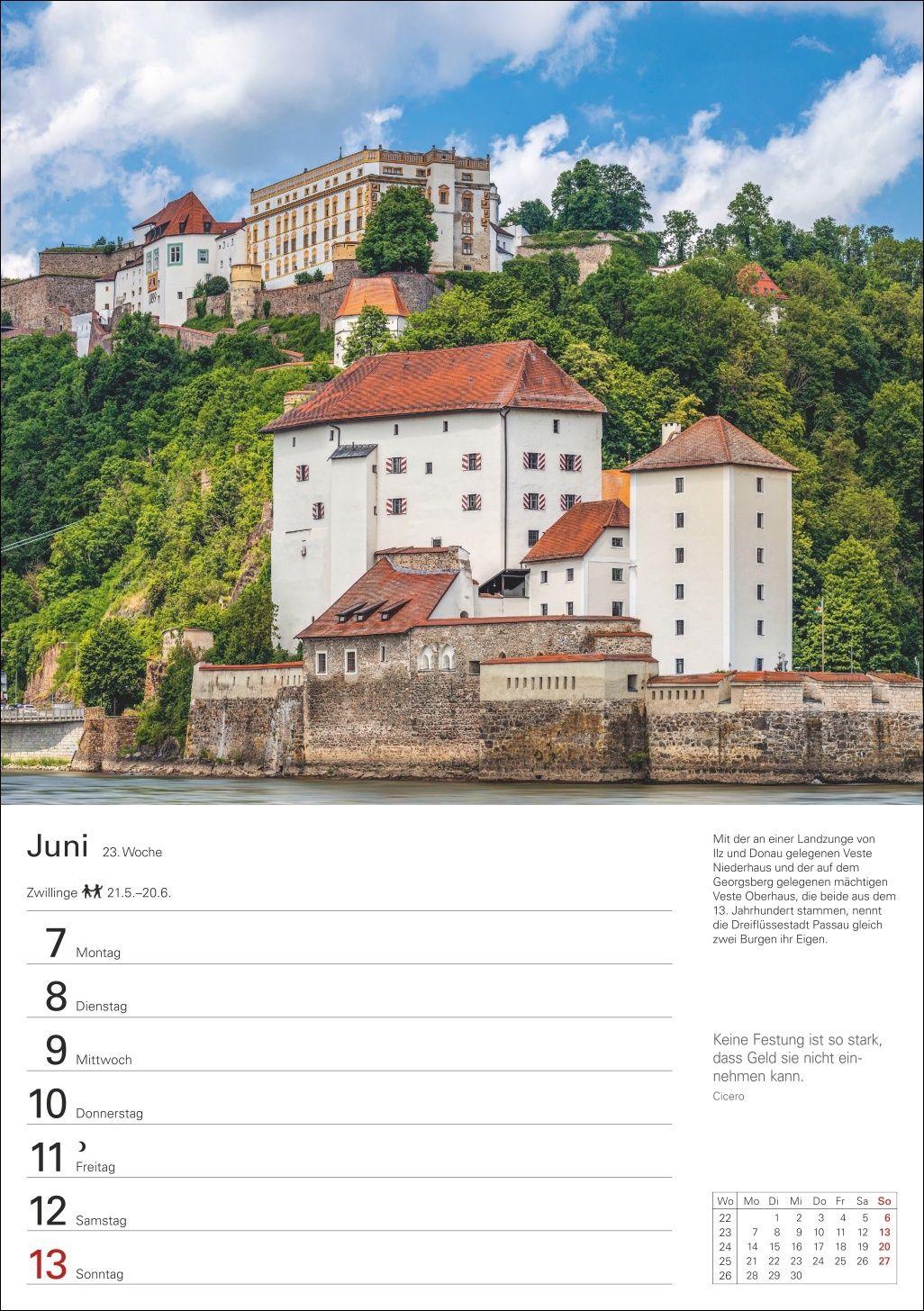 Beispielinhalt (Bild) Deutschland Wochenplaner 2027 - Eine Reise in 53 Bildern