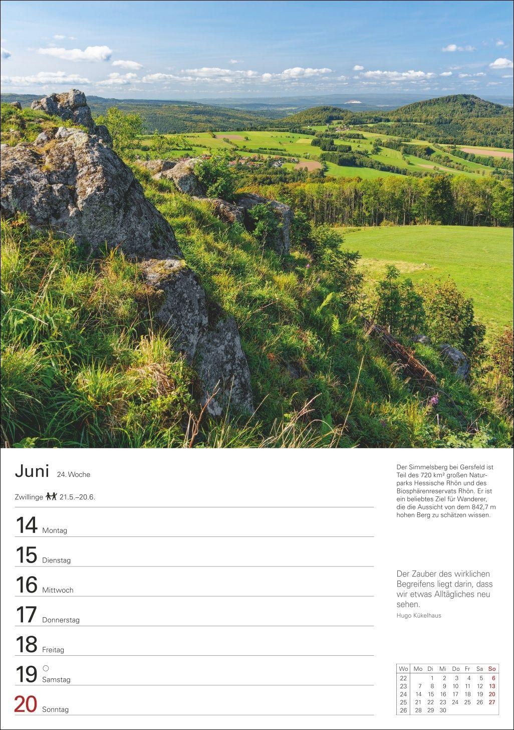 Beispielinhalt (Bild) Deutschland Wochenplaner 2027 - Eine Reise in 53 Bildern