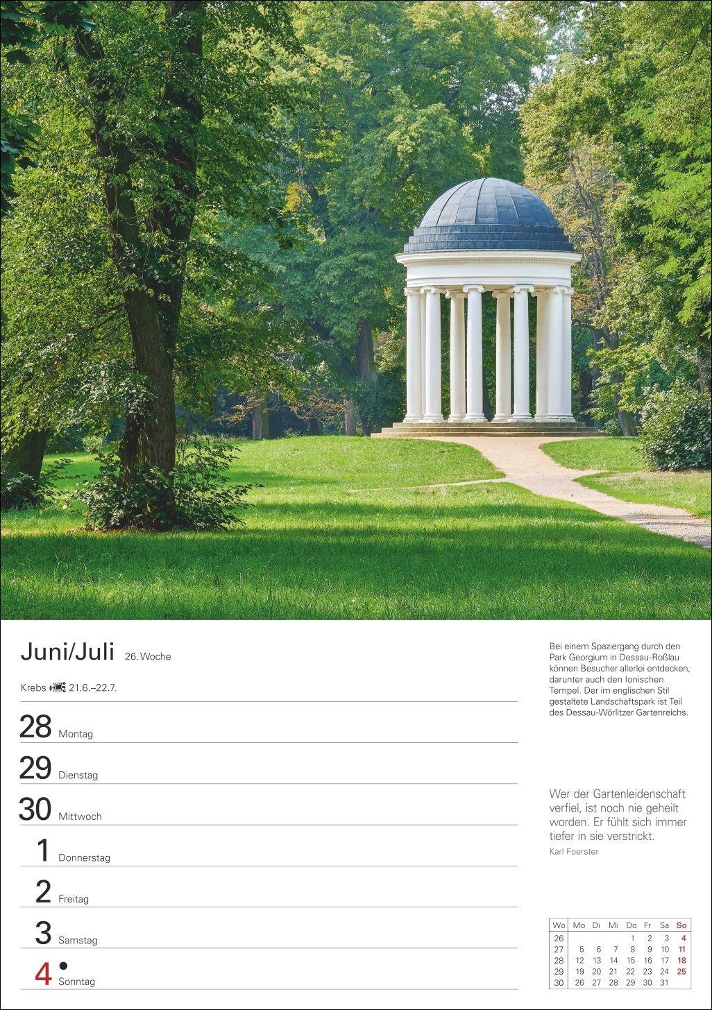 Beispielinhalt (Bild) Deutschland Wochenplaner 2027 - Eine Reise in 53 Bildern