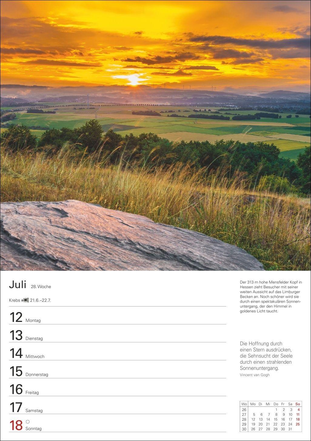 Beispielinhalt (Bild) Deutschland Wochenplaner 2027 - Eine Reise in 53 Bildern