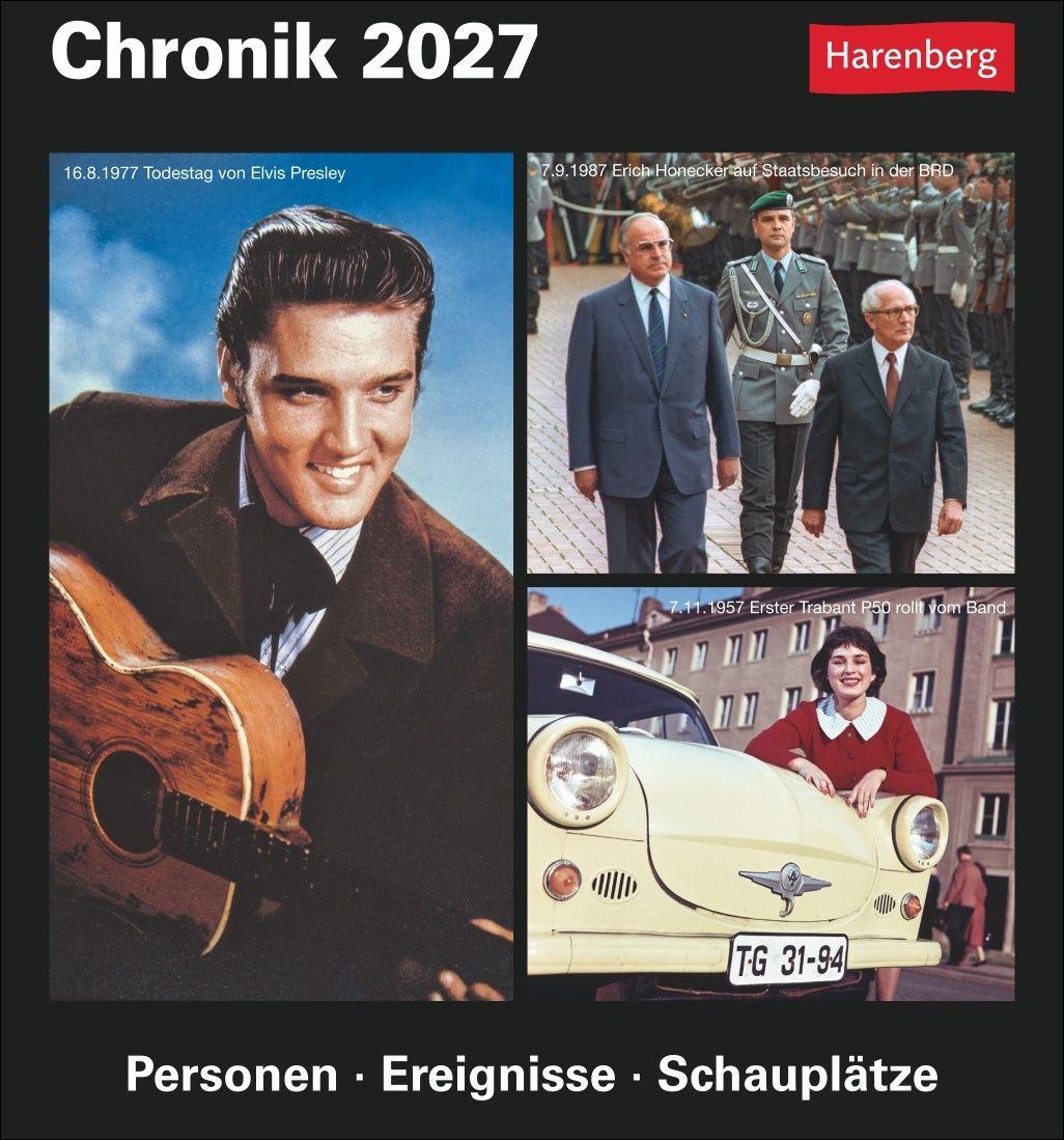 Vorderes Coverbild Chronik Tagesabreißkalender 2027 - Kulturkalender - Personen, Ereignisse, Schauplätze