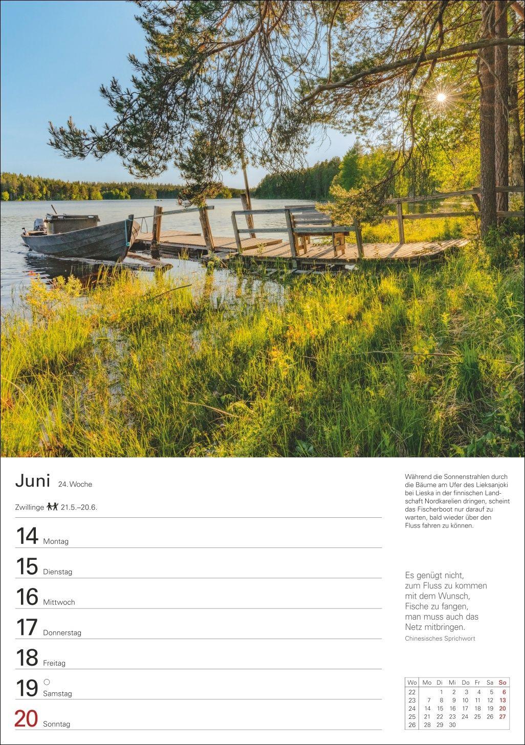 Beispielinhalt (Bild) Skandinavien Wochenplaner 2027 - Eine Reise in 53 Bildern