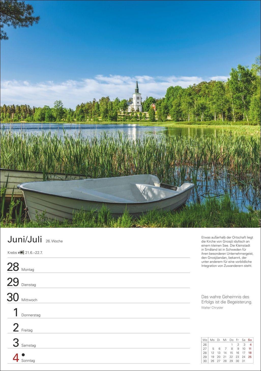 Beispielinhalt (Bild) Skandinavien Wochenplaner 2027 - Eine Reise in 53 Bildern