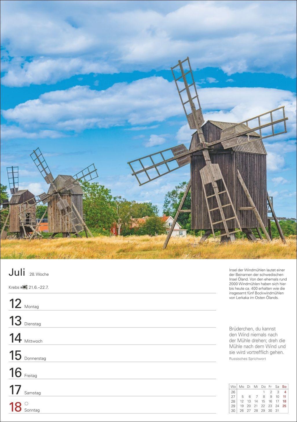 Beispielinhalt (Bild) Skandinavien Wochenplaner 2027 - Eine Reise in 53 Bildern