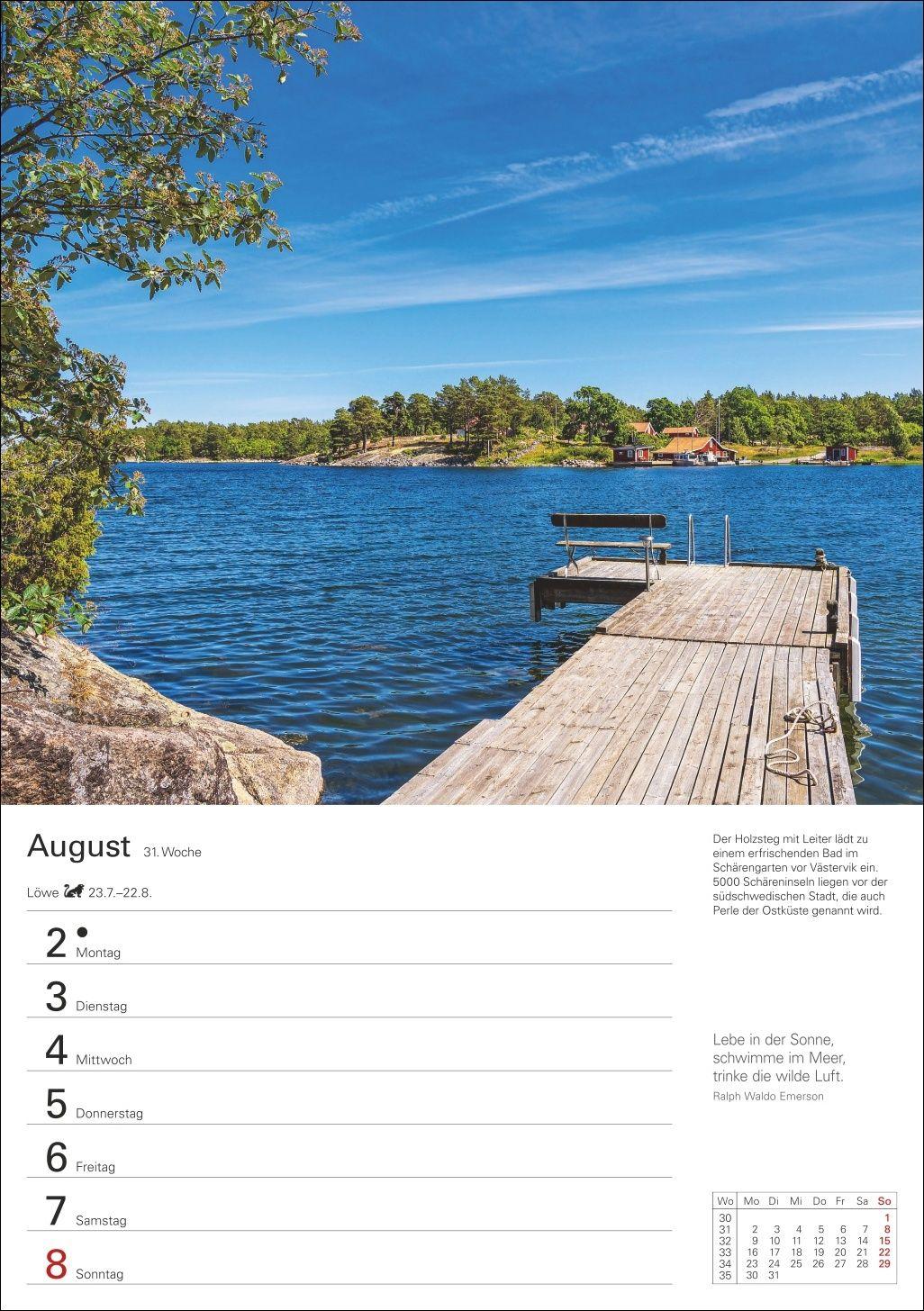 Beispielinhalt (Bild) Skandinavien Wochenplaner 2027 - Eine Reise in 53 Bildern