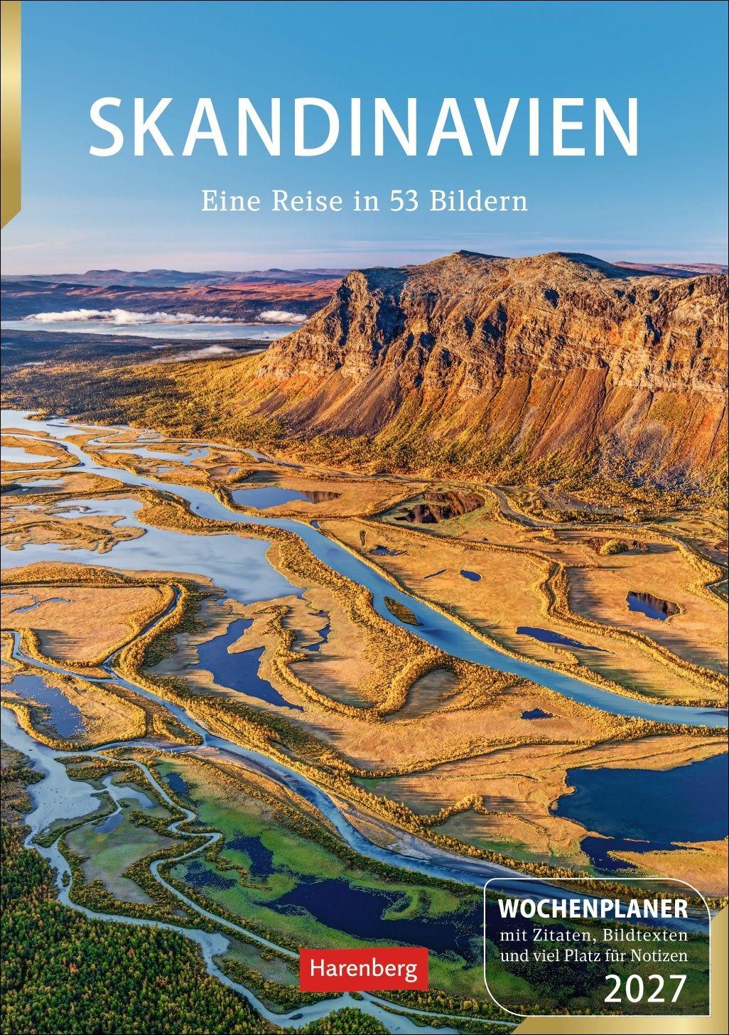 Vorderes Coverbild Skandinavien Wochenplaner 2027 - Eine Reise in 53 Bildern