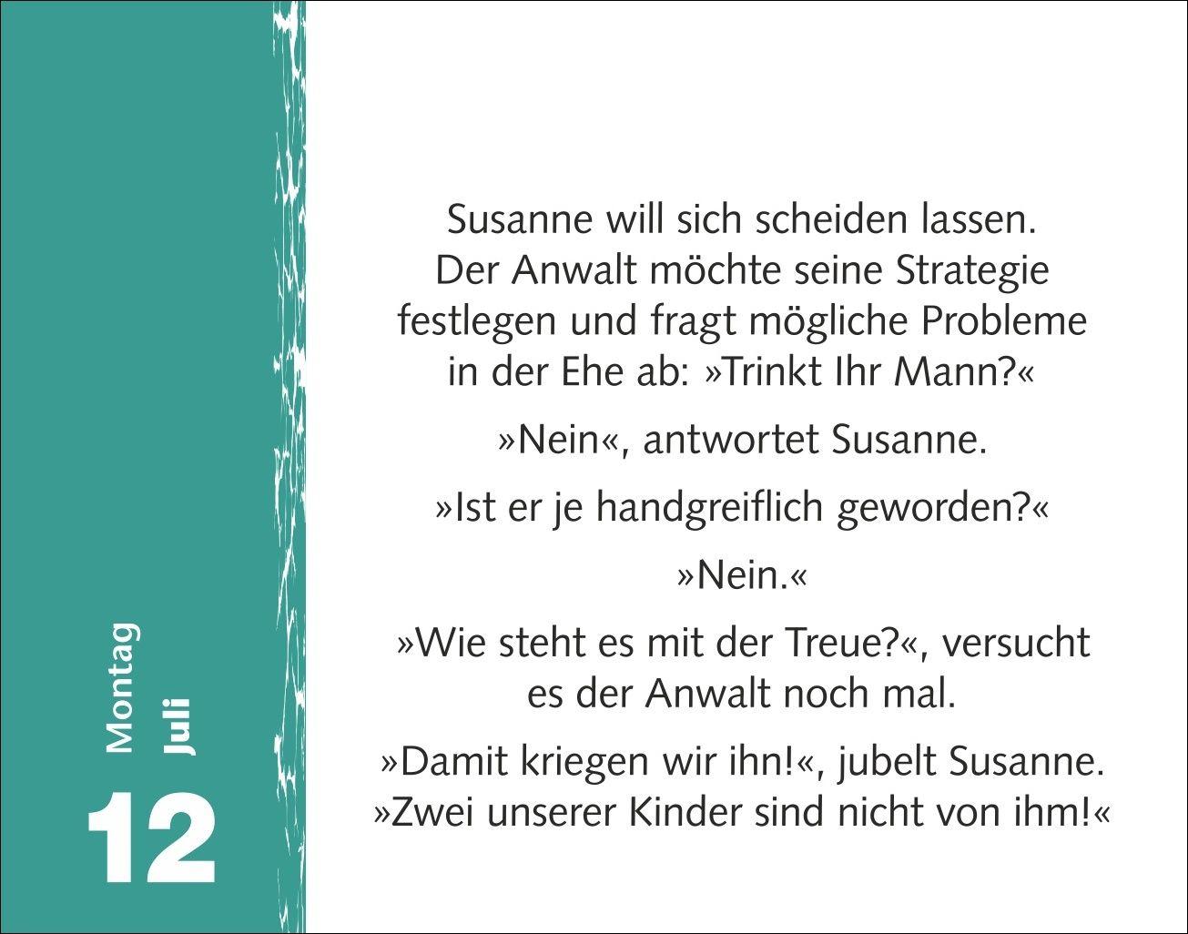 Beispielinhalt (Bild) Witzirin Tagesabreißkalender 2027 - Diese Packung enthält: die lustigsten Witze für die tägliche Dosis Humor