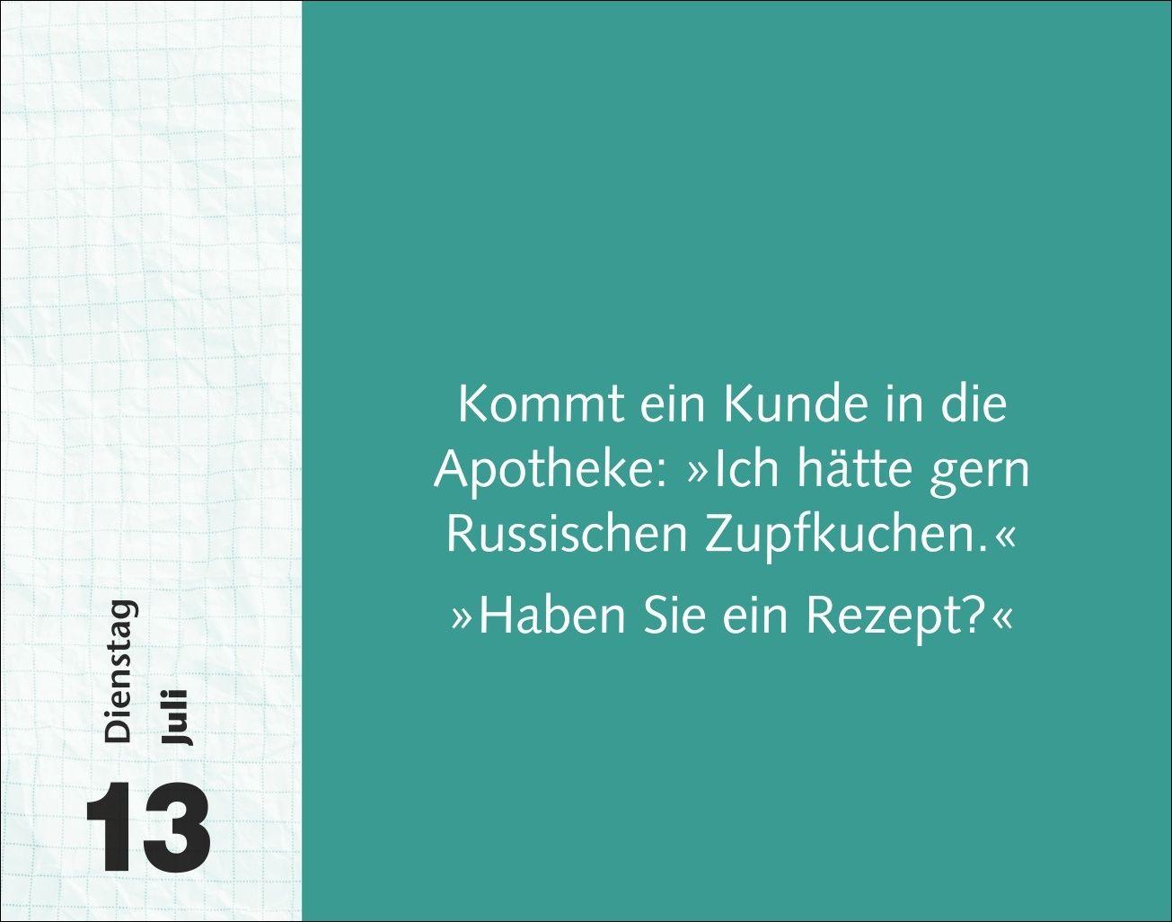 Beispielinhalt (Bild) Witzirin Tagesabreißkalender 2027 - Diese Packung enthält: die lustigsten Witze für die tägliche Dosis Humor