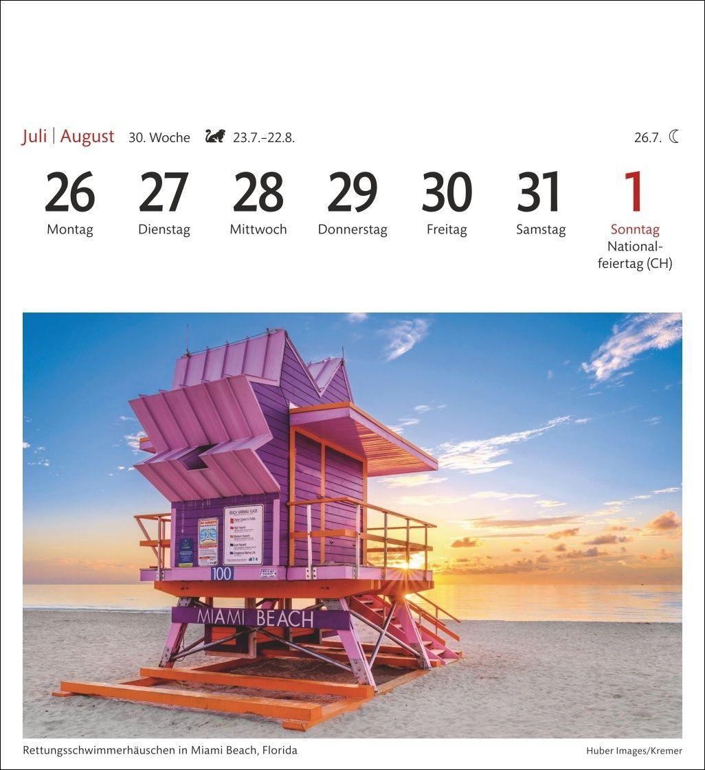 Beispielinhalt (Bild) USA Sehnsuchtskalender 2027 - Wochenkalender mit 53 Postkarten