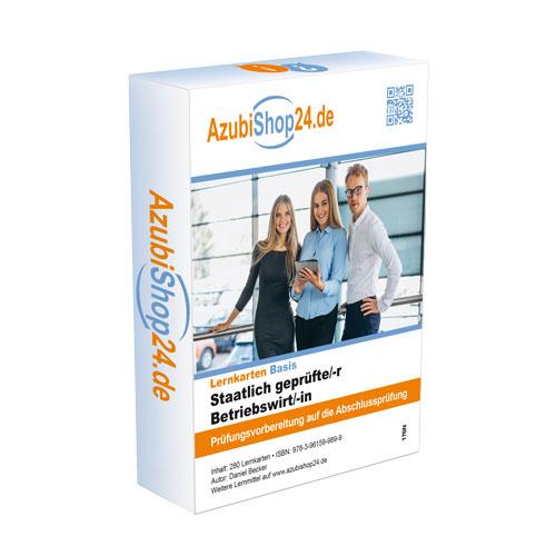 Vorderes Coverbild Lernkarten Staatlich geprüfter Betriebstwirt Prüfung