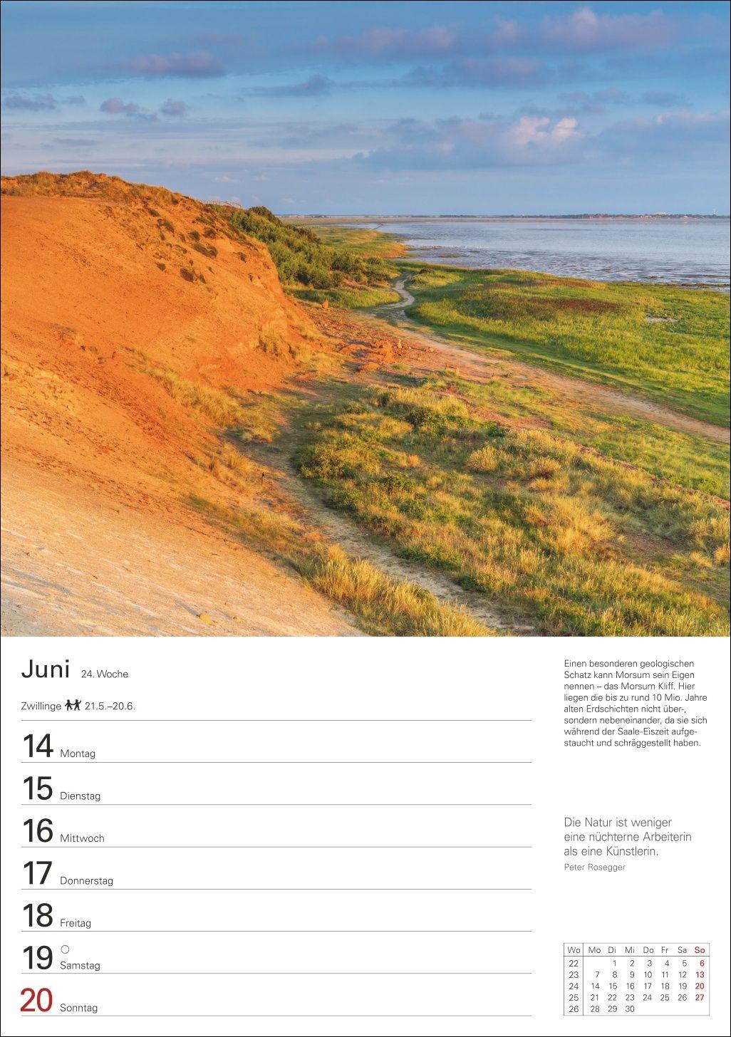 Beispielinhalt (Bild) Sylt Wochenplaner 2027 - Eine Reise in 53 Bildern