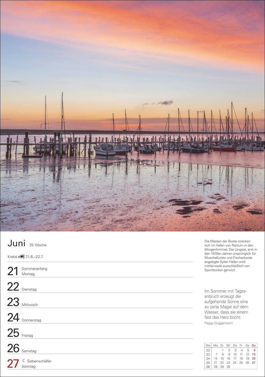 Beispielinhalt (Bild) Sylt Wochenplaner 2027 - Eine Reise in 53 Bildern