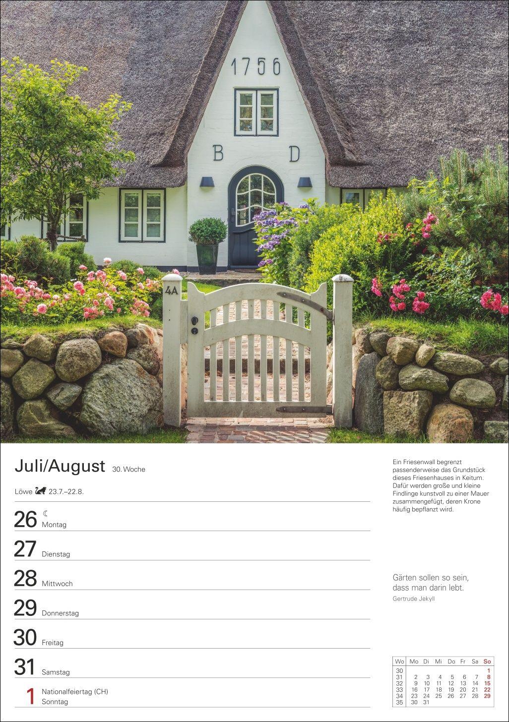 Beispielinhalt (Bild) Sylt Wochenplaner 2027 - Eine Reise in 53 Bildern