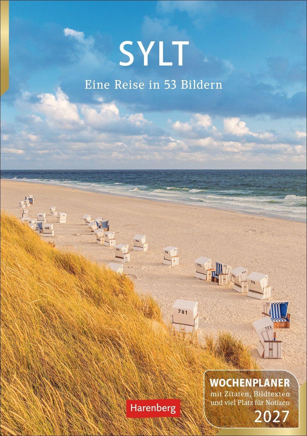 Vorderes Coverbild Sylt Wochenplaner 2027 - Eine Reise in 53 Bildern