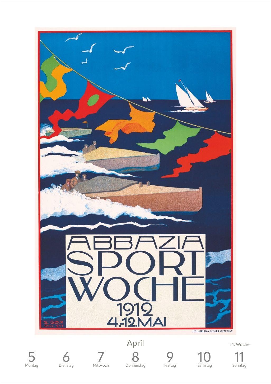 Beispielinhalt (Bild) Alles Reklame! Wochen-Kulturkalender 2027 - 53 nostalgische Werbeplakate