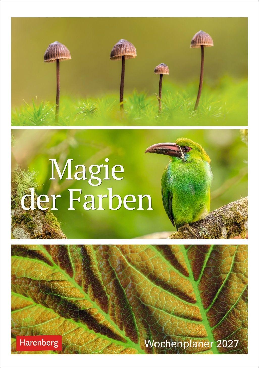 Vorderes Coverbild Magie der Farben Wochenplaner 2027