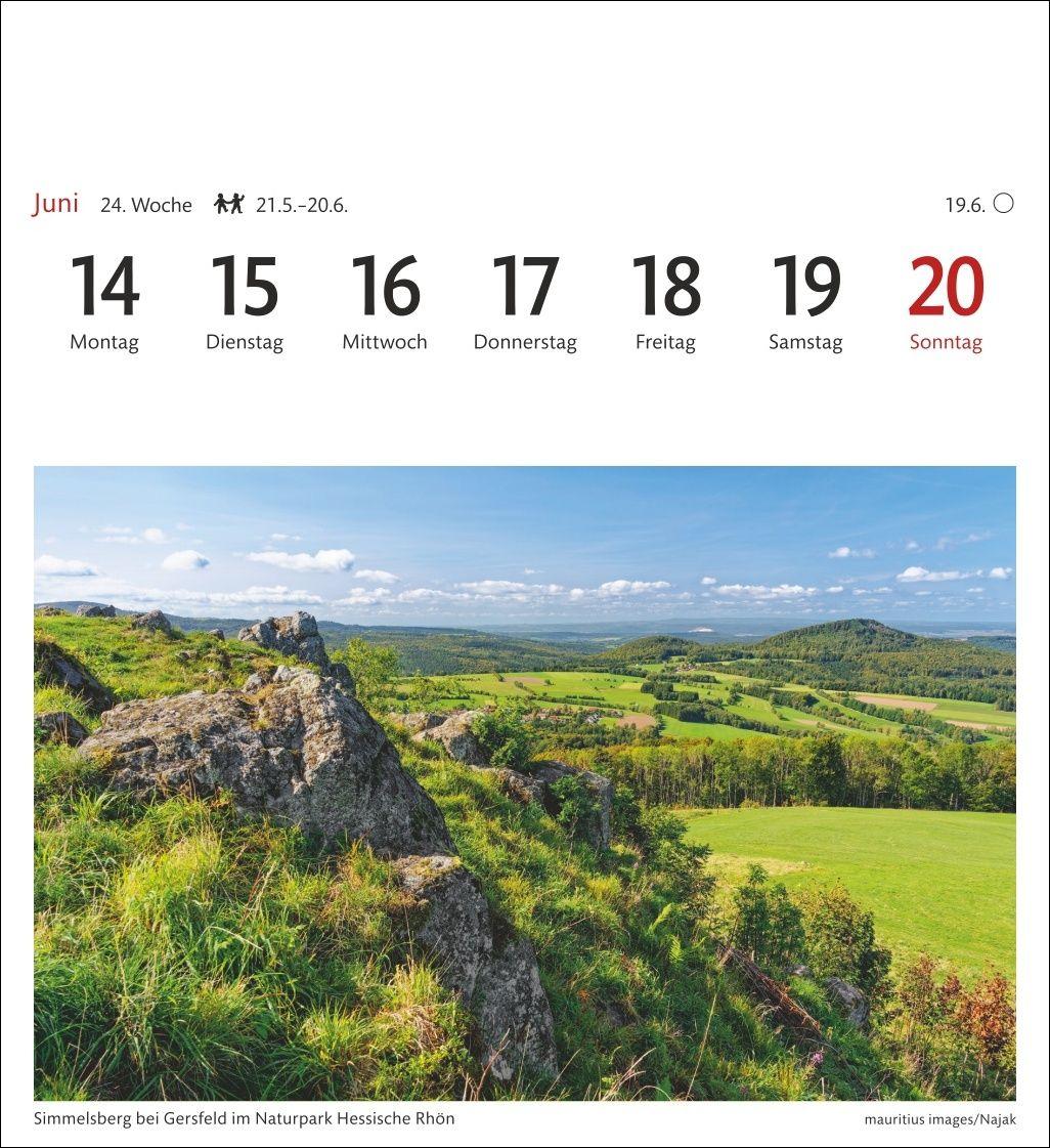 Beispielinhalt (Bild) Deutschland Sehnsuchtskalender 2027 - Wochenkalender mit 53 Postkarten