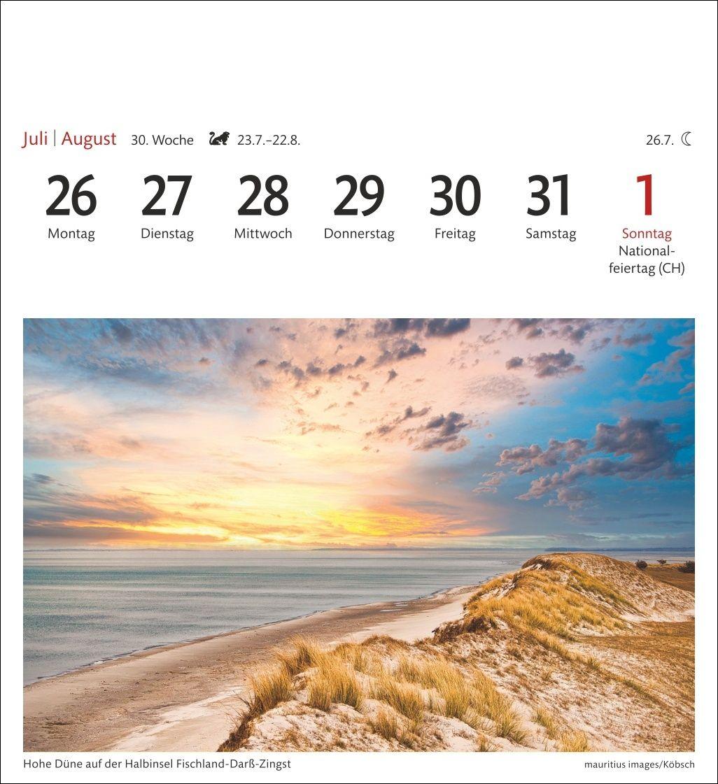 Beispielinhalt (Bild) Deutschland Sehnsuchtskalender 2027 - Wochenkalender mit 53 Postkarten