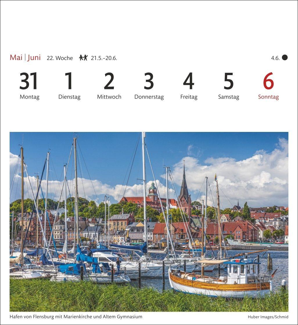 Beispielinhalt (Bild) Ostseeküste Sehnsuchtskalender 2027 - Wochenkalender mit 53 Postkarten