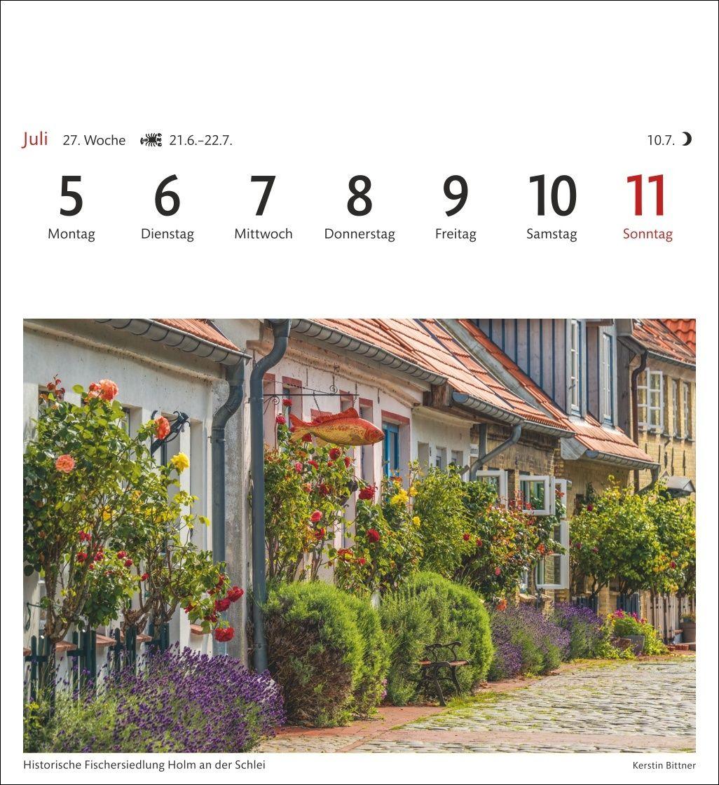 Beispielinhalt (Bild) Ostseeküste Sehnsuchtskalender 2027 - Wochenkalender mit 53 Postkarten