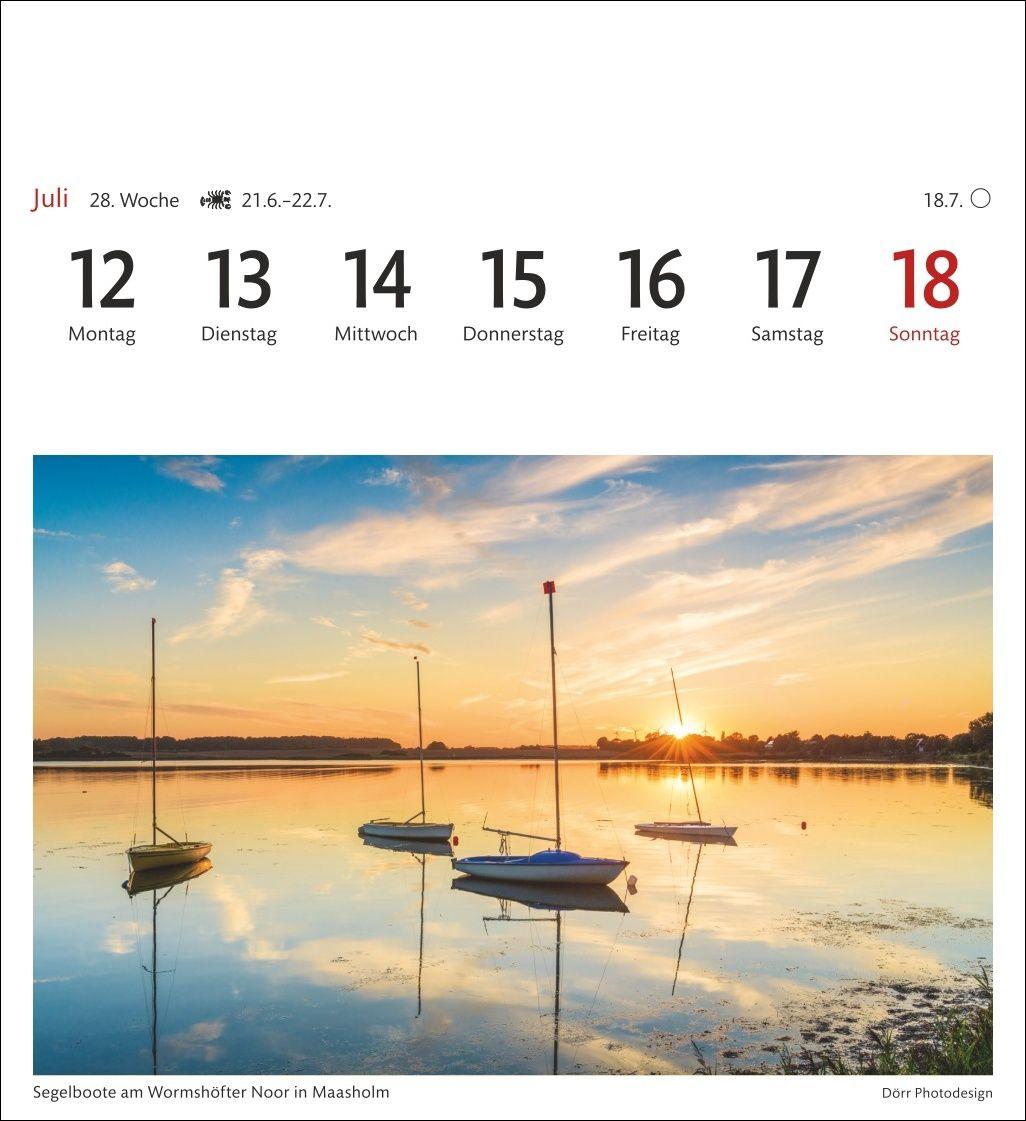 Beispielinhalt (Bild) Ostseeküste Sehnsuchtskalender 2027 - Wochenkalender mit 53 Postkarten