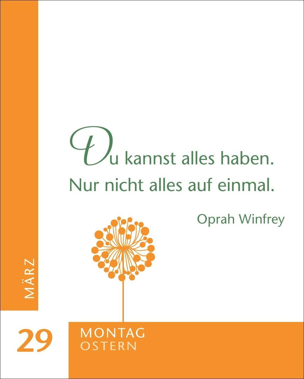 Beispielinhalt (Bild) 365 gute Gedanken Mini-Geschenkkalender 2027